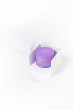 An open white luxury gift box displaying a purple jar of Longevity Method Play Harder natural testosterone supplements