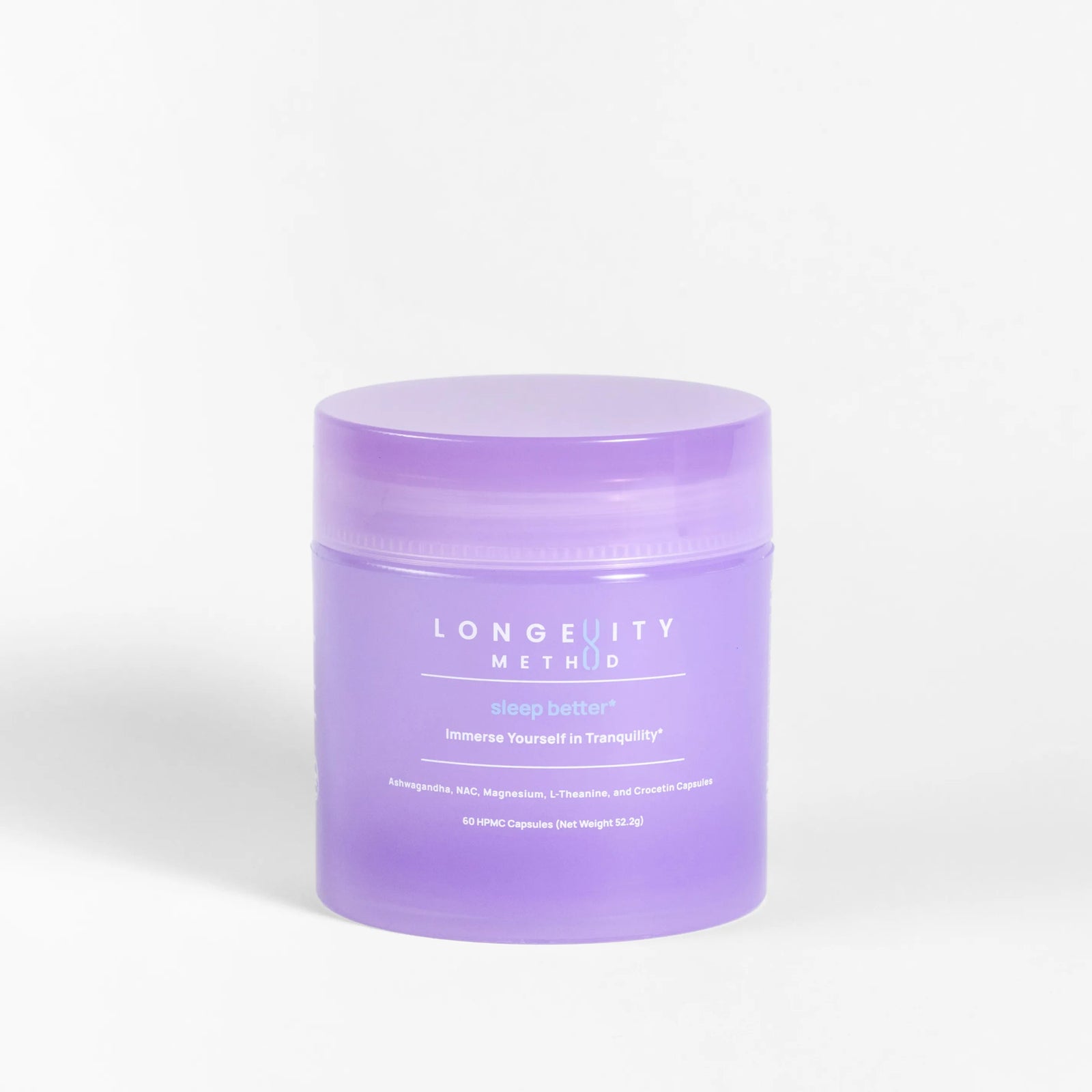 Natural sleep aid with magnesium and ashwagandha for healthy aging and restorative rest.